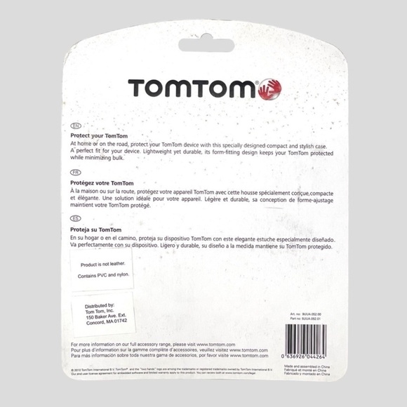 🌺 TomTom Universal Black GPS Device Carry Case NEW - Picture 2 of 4